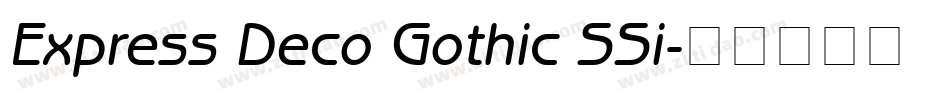 Express Deco Gothic SSi字体转换